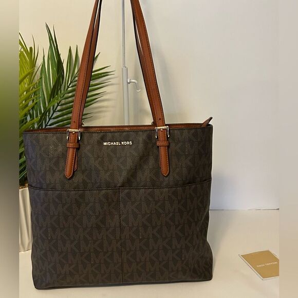 Michael Kors Brown Jet Set Tote Bag shoulder bag - Picture 9 of 9